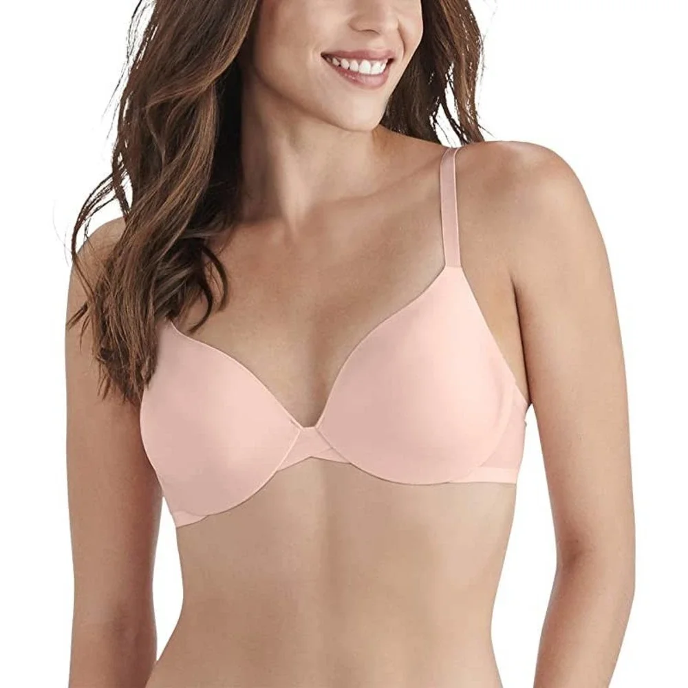 Vanity Fair Nearly Invisible™ Full Coverage Underwire Bra Light Rose NWT $40 36C